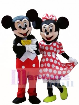 Venta caliente Mickey y Minnie Mouse adulto Disfraz de mascota