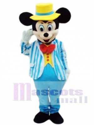 Venta caliente azul Mickey Mouse adulto Disfraz de mascota