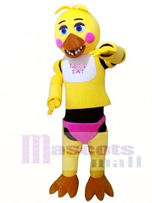 FNAF Five Nights At Freddy's Cinco noches en Freddy's Juguete Chica amarillo Disfraz de mascota