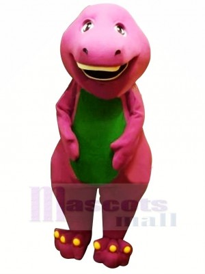 Lindo dinosaurio Barney morado Disfraz de mascota