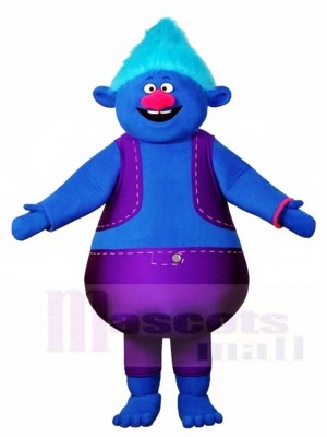Trolls grandes gordos azules Disfraz de mascota