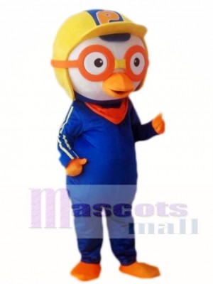 Pororo el pequeño pingüino con gafas naranjas Disfraz de mascota