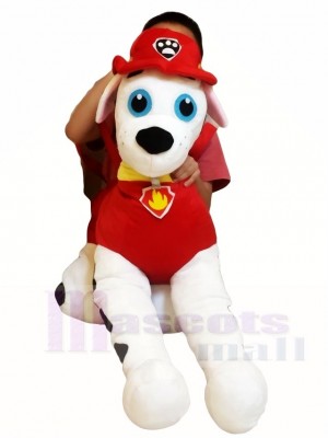 Patrulla de la pata Marshall Disfraz de mascota con ropa roja Paw Patrol