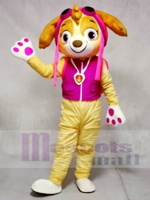 Patrulla de la pata Skye Cara beige Perro rosa Disfraz de mascota  Paw Patrol