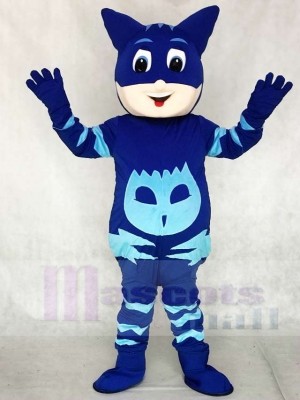Blue Shine Shiny PJ Masks Catboy Connor Boy Disfraz de mascota