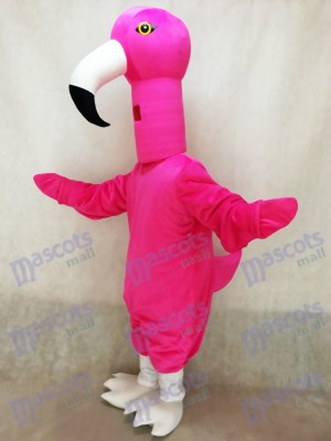 Lindo pájaro flamenco rosado Disfraz de mascota animal