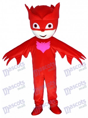 PJ Masks Amaya Owlette Chica en traje rojo Disfraz de mascota