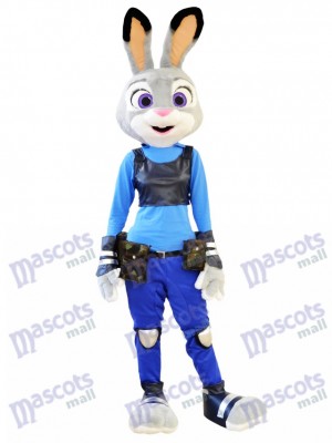 Zootopia Judy Hopps Conejito de la policía Disfraz de mascota Dibujos animados