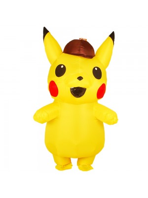 Pikachu amarillo con sombrero Disfraz inflable
