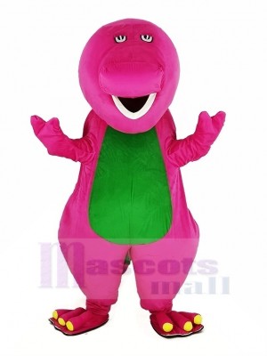 Dinosaurio Barney Melocotón Vientre Verde Disfraz de mascota