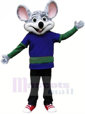 Chuck E. Cheese Ratón con orejas grandes Disfraz de mascota