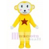 Mono amarillo Disfraz de mascota