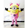 Mi villano favorito Un ojo Esbirros con rosa Mono Disfraz de mascota Dibujos animados