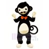Mono negro con lazo rojo Disfraz de mascota