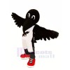 Cuervo negro con zapatos rojos Disfraz de mascota
