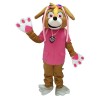 Patrulla de la pata Skye Perro rosa Disfraz de mascota Dibujos animados Paw Patrol 
