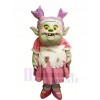Trolls con vestido rosa Disfraz de mascota