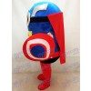 Capitán América Esbirros con capa y escudo Disfraz de mascota Dibujos animados
