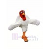 Pavo blanco divertido Disfraz de mascota