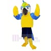 Loro amarillo con cejas azules Disfraz de mascota