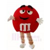 Caramelos M & M's de chocolate rojo con leche Disfraz de mascota