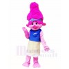 Pink Trolls Niña Poppy Little Girl Disfraz de mascota