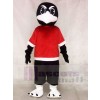 Cuervo lindo pájaro negro Disfraz de mascota