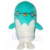 Pingüino pájaro azul con gafas Disfraz de mascota