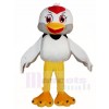 Pájaro blanco Disfraz de mascota