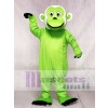 Lindo mono barbudo verde Disfraz de mascota