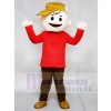 Camiseta roja niño con sombrero marrón Charlie Brown de Snoopy Dog Disfraz de mascota