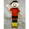 Camiseta Roja Niño con Sombrero Marrón Charlie Brown Disfraz de mascota