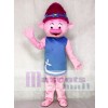 Trolls Poppy Girl con cabello rosado Traje de mascota de dibujos animados