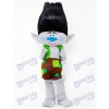 Trolls Boy Branch con pelo negro Disfraz de mascota