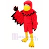 Pájaro rojo gracioso Disfraz de mascota