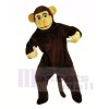 Mono marrón curioso Disfraz de mascota