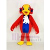Cisne rojo cabeza amarilla Disfraz de mascota