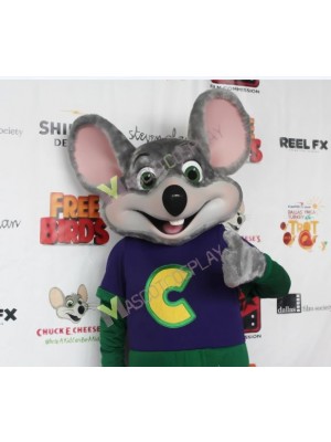 Chuck E. Cheese Disfraz de mascota Ratón Comida rápida Promoción