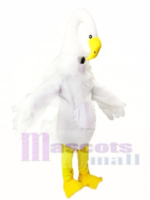 Cisne de cuello largo Disfraz de mascota