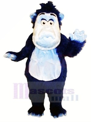 Gorila azul fuerte Disfraz de mascota