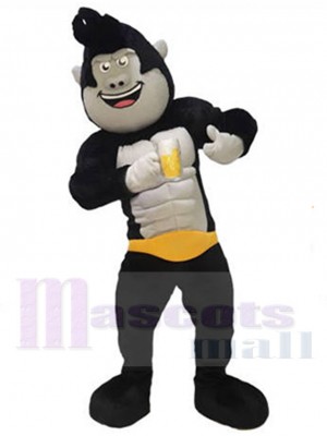 Mono gorila robusto Disfraz de mascota Cabezas de mascota para adultos