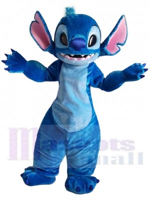 Linda Stitch azul Disfraz de mascota lilo y puntada Dibujos animados