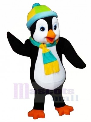 Pingüino con sombrero de colores Disfraz de mascota