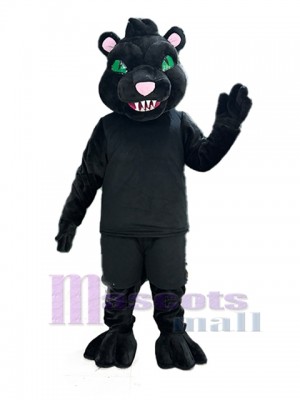 Dientes afilados Negro Pantera Disfraz de mascota Animal