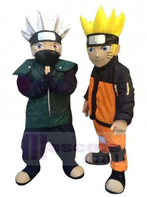 Kakashi y Naruto disfraz de mascota