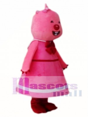 Loopy Pink Beaver de Pororo the Little Penguin Disfraz de mascota