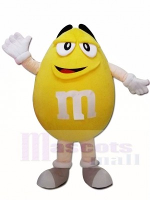 Caramelos de chocolate Yellow Peanut M & M's Disfraz de mascota
