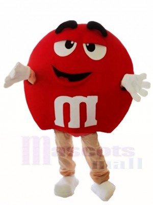 Caramelos M & M's de chocolate rojo con leche Disfraz de mascota