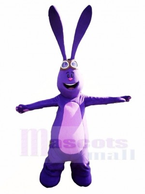 Conejo Morado Conejo De Pascua Oreja Larga Disfraz de mascota