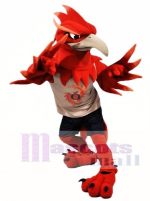 Fénix rojo Disfraz de mascota